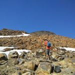 Image of scree ascending Ruapehu